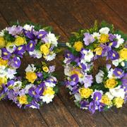 Funeral Flowers - Named Tribute Colours 2 letters