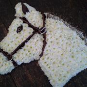 Funeral Flowers - Tribute of a Horses Head