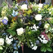 Funeral Flowers - Natural country style spray