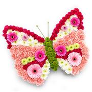Funeral Flowers - Butterfly flower tribute