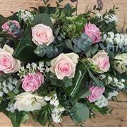 Funeral Flowers - Stunning Single ended soft pink rose spray
