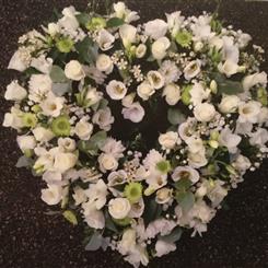Funeral Flowers - Loose Style Heart