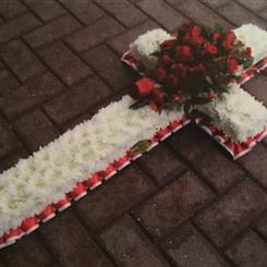 Funeral Flowers - Massed Cross