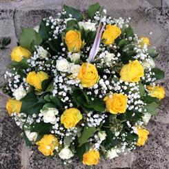 Funeral Flowers - Beautiful Yellow Rose Posy