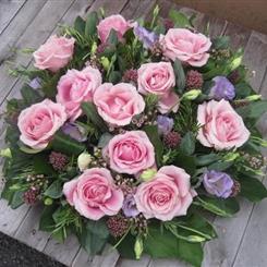 Funeral Flowers Pink Rose Posy