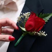 Red Rose Buttonhole