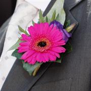 Shocking Pink Buttonhole