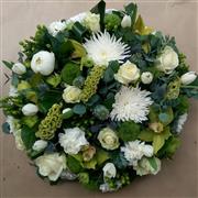 Funeral Flowers Green Ocean Posy