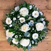 Funeral Flowers White Rose Posy