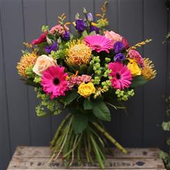 Bright Gerbera and Seasonal Flowers