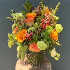 Fabulous Peach and Green Flower Bouquet