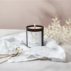 Plum and Black Cherry Scented Candle - Damson Plum