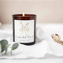 Pine and Eucalyptus Scented Candle - Enchanted Forest