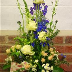 Ginger Lily Flowers - A Beautiful Tall Basket Arrangement