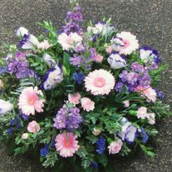 Funeral Flowers Delightful Pink and Purple Posy