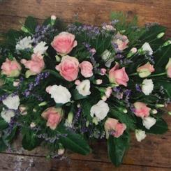 Funeral Flowers - Pink and White Spray