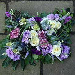 Funeral Flowers - Sympathy Pillow of Garden Flowers