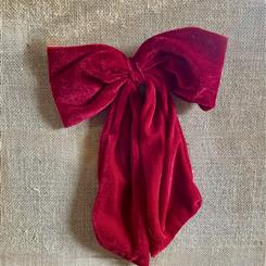 Christmas Extras - Soft Large Velvet Christmas Bow